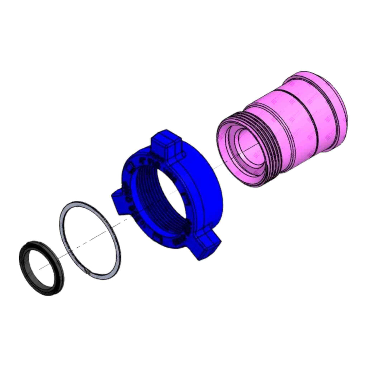 Crossover Union, 4" 1002 M x 3" 1502 F, 10000 psi, STD Service